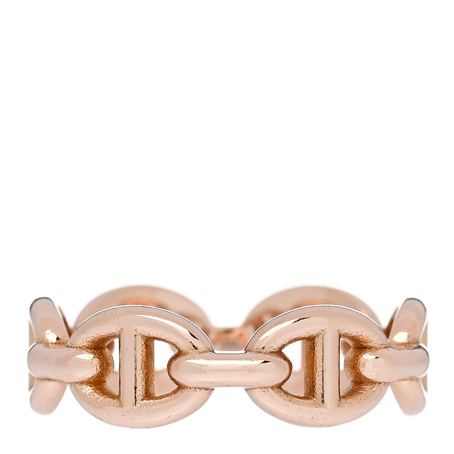 18K Rose Gold PM Chaine d'Ancre Enchainee Ring 50 5.25