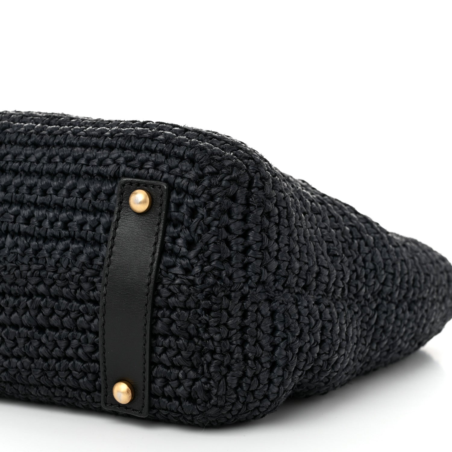 Chanel Straw Raffia Tote Black 11 of 12