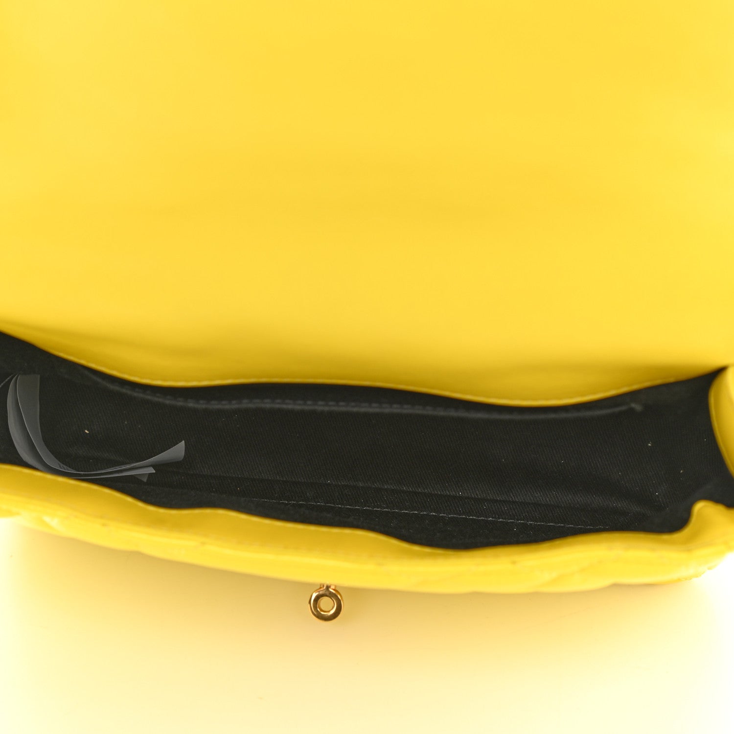 Versace Nappa Quilted Icon Shoulder Bag Yellow 5 of 10