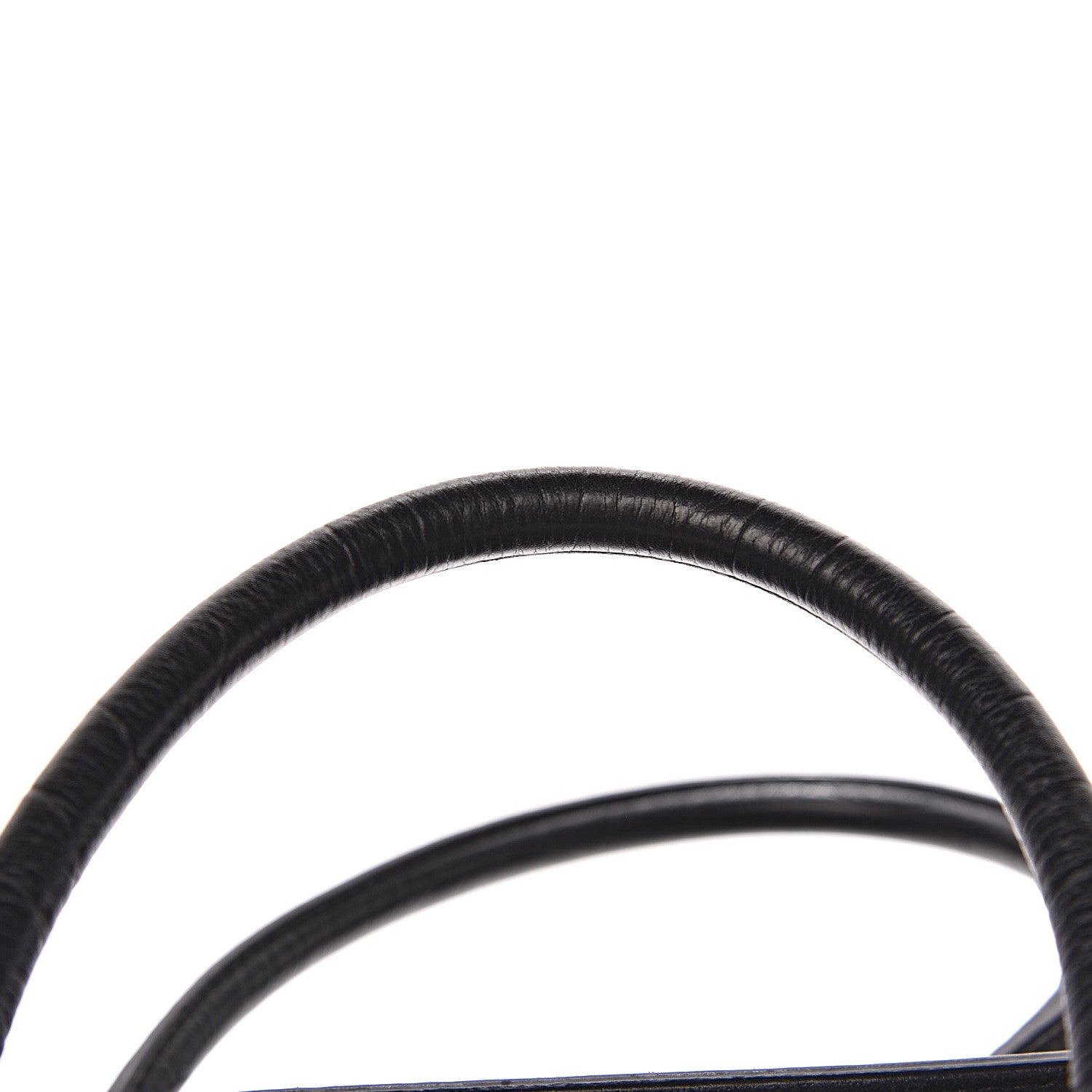Celine Crocodile Embossed Calfskin Medium Phantom Luggage Black 10 of 17