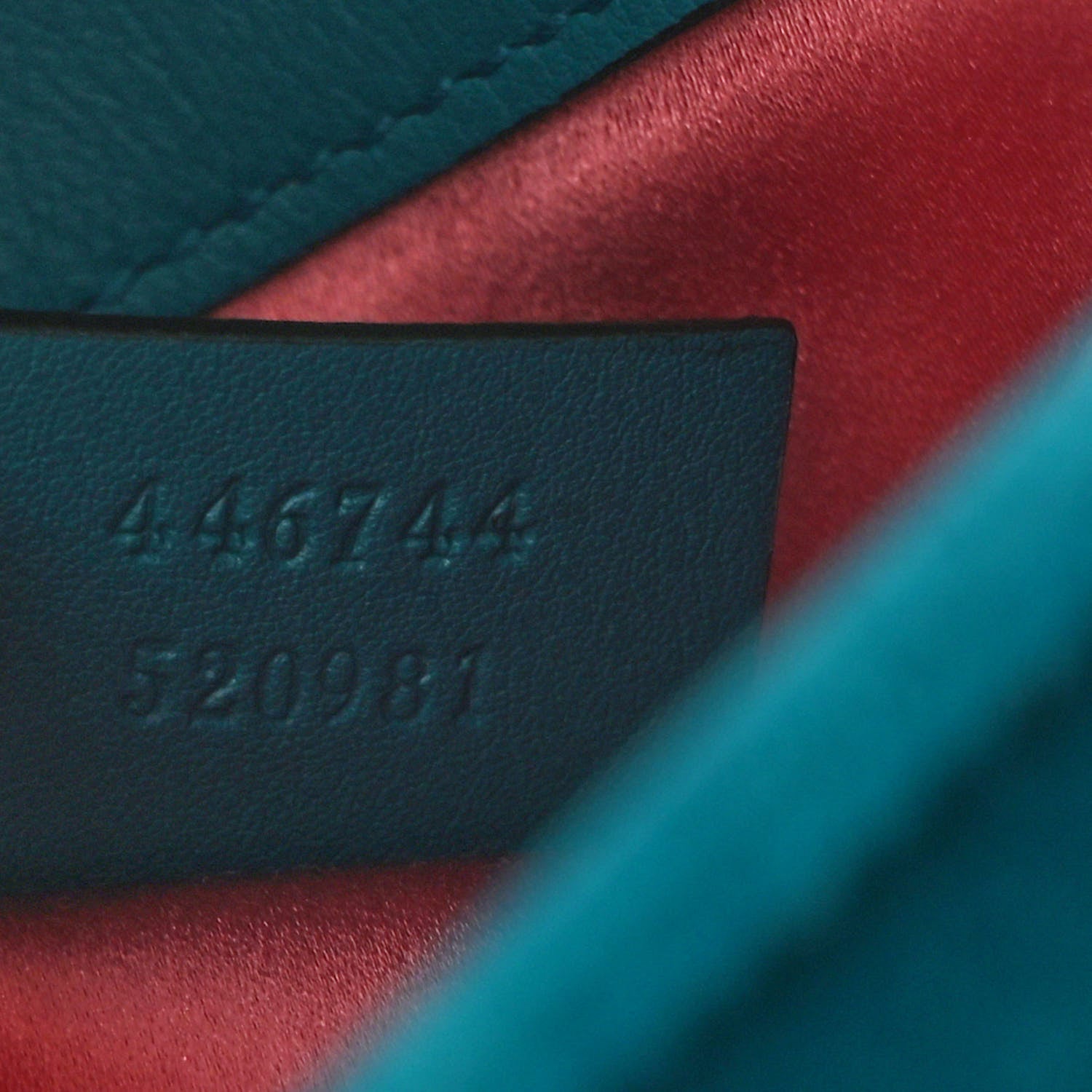 Gucci Velvet Matelasse Mini GG Marmont Shoulder Bag Pavone Cyan 7 of 10