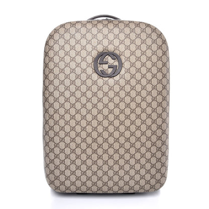 Gucci GG Plus Monogram Small Interlocking G Trolley Brown 1 of 23