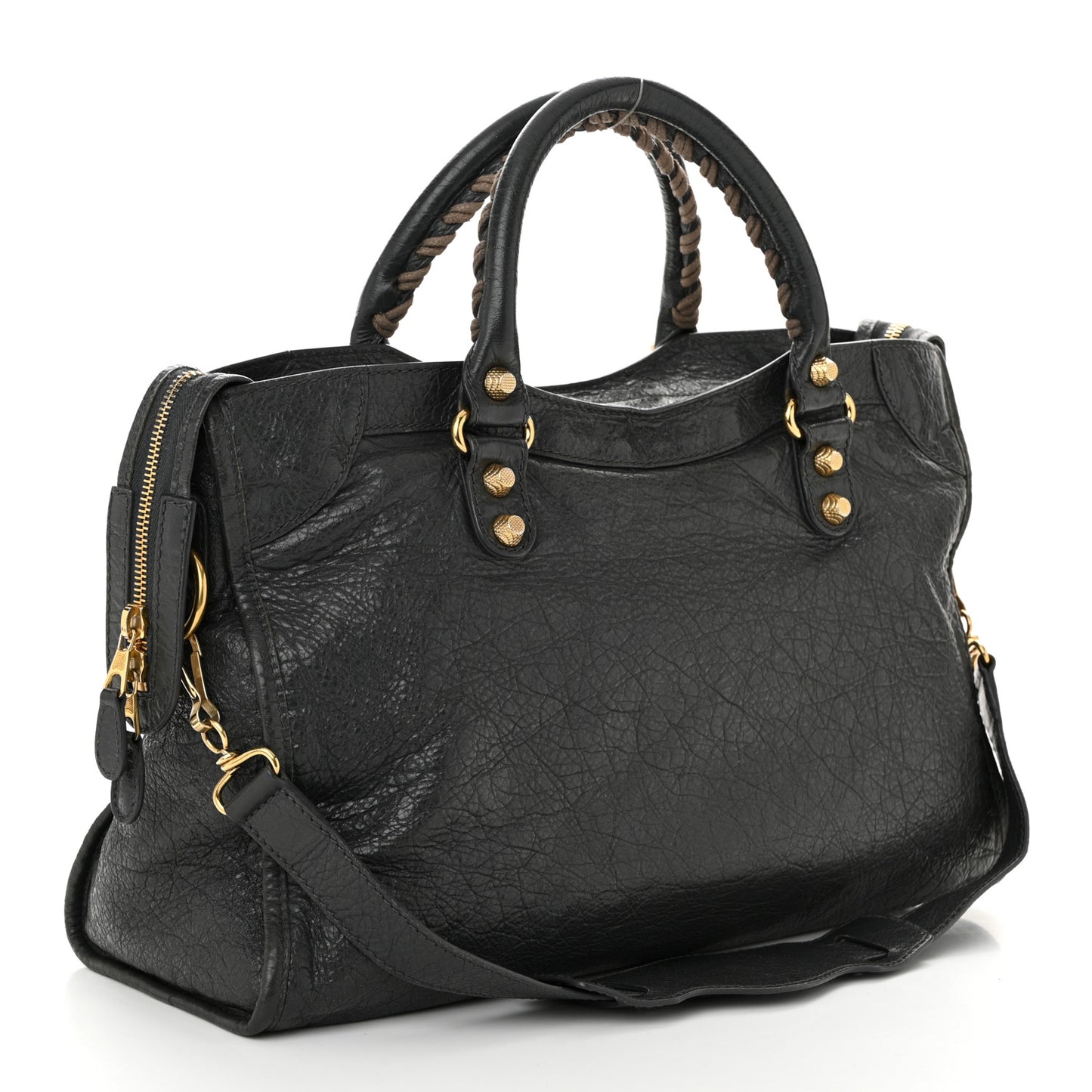 Agneau Giant 12 Gold Hardware City Gris Fossile
