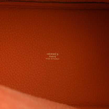 Hermes Taurillon Clemence Picotin Lock 18 PM Orange 6 of 10