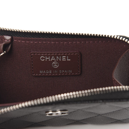 Chanel Caviar Quilted Zipped Key Holder Case Black 6 of 7