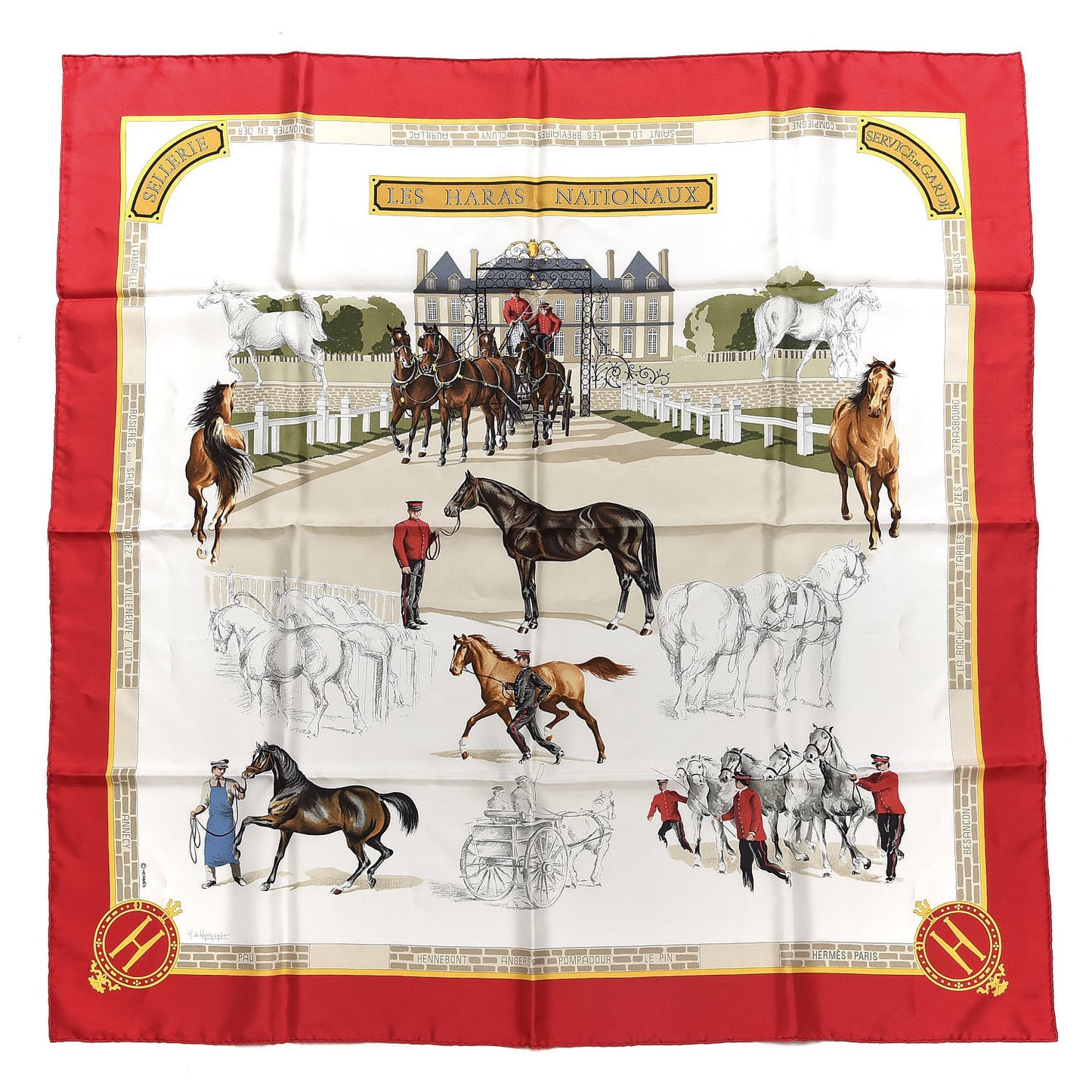 Silk Les Haras Nationaux Scarf 90