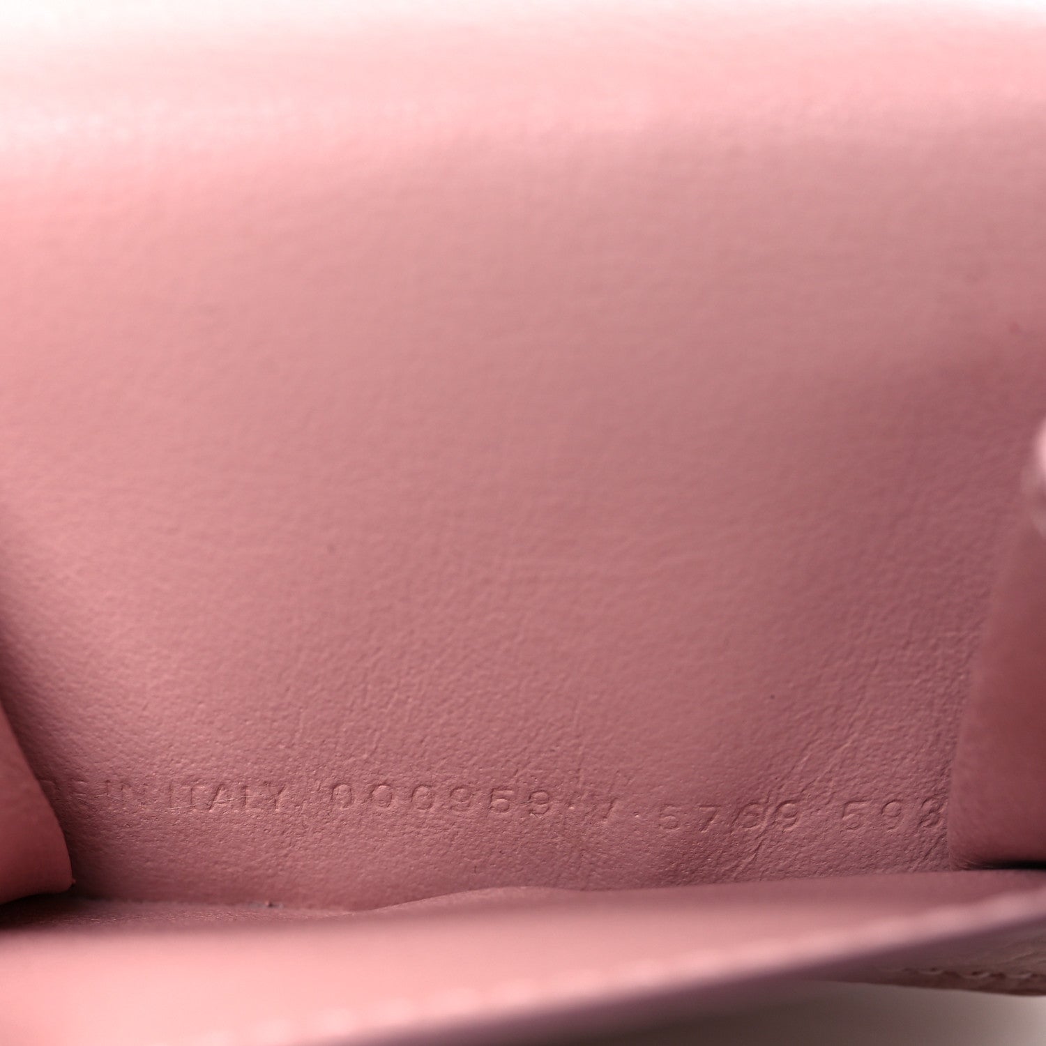 Balenciaga Grained Calfskin Logo Everyday Mini Wallet Pink 8 of 11
