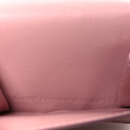 Balenciaga Grained Calfskin Logo Everyday Mini Wallet Pink 8 of 11