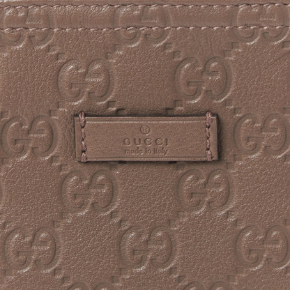 Gucci Guccissima Large Flat Messenger Bag Camelia 7 of 9