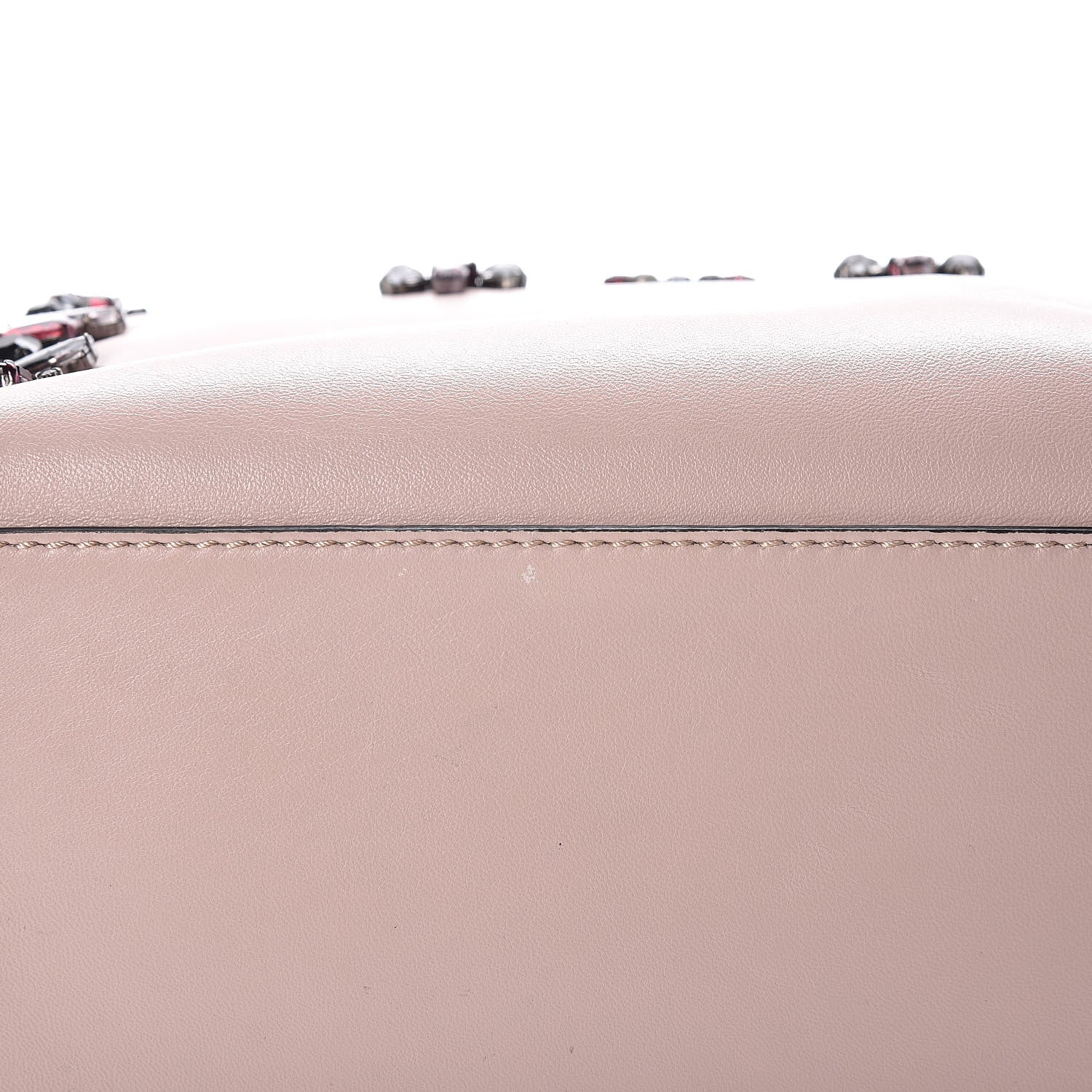 Valentino Garavani Nappa Crystal B Diamond Tote Light Pink 15 of 17