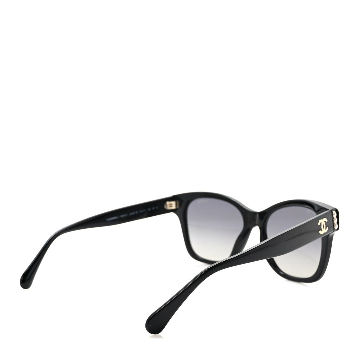 Chanel Acetate Polarized Pearl CC Square Sunglasses 5482-H-A Black 4 of 7