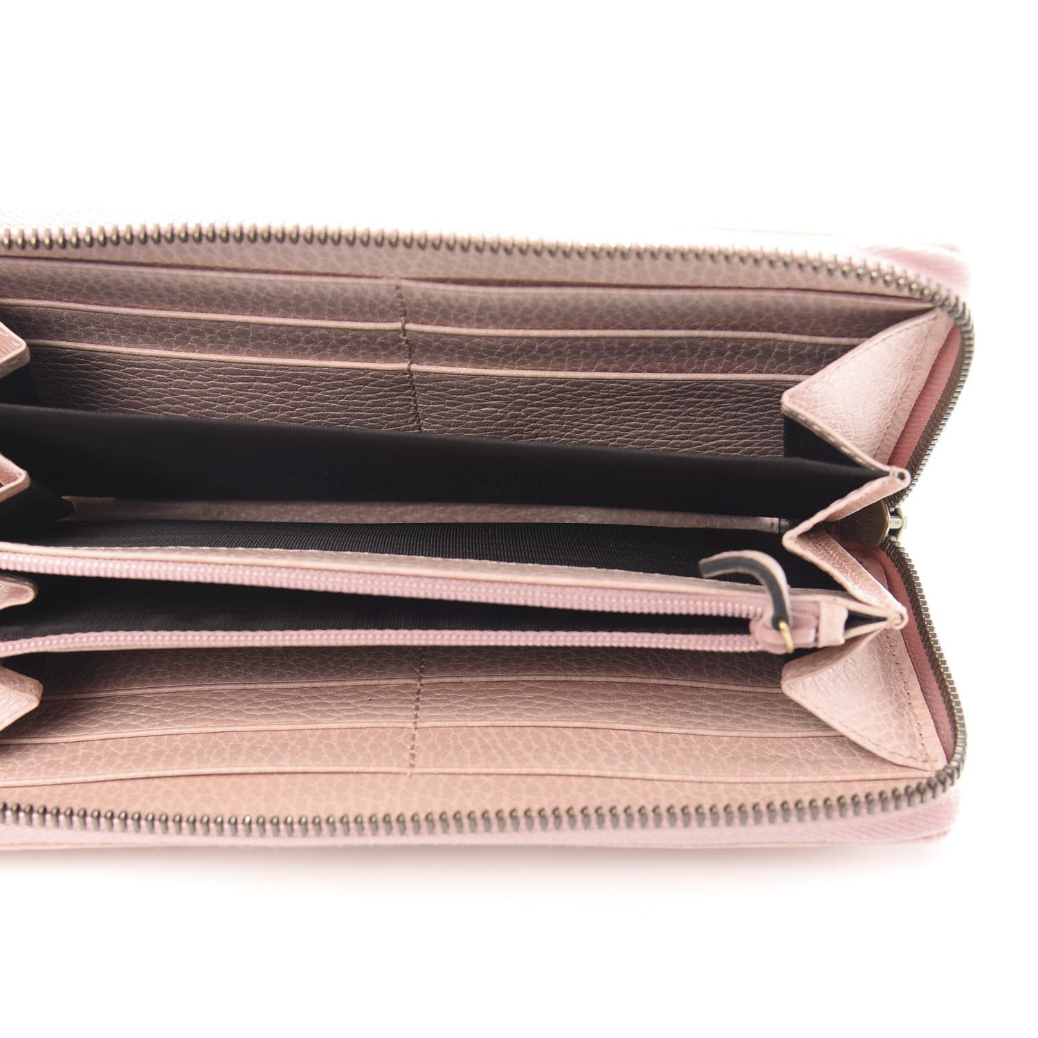 Gucci Calfskin Butterfly Farfalla Zip Around Wallet Perfect Pink 5 of 7