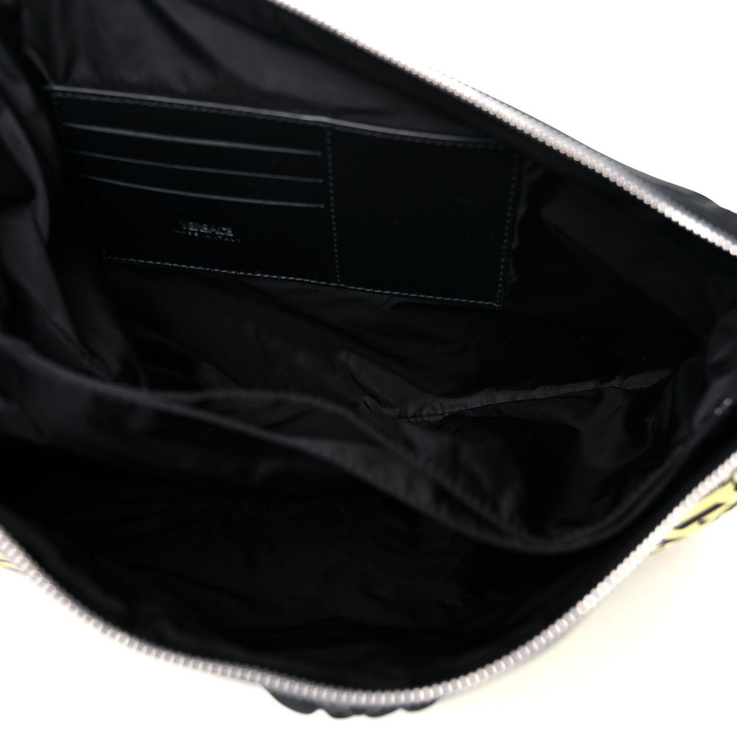 Coated Canvas Calfskin La Greca Signature Shoulder Bag Multicolor