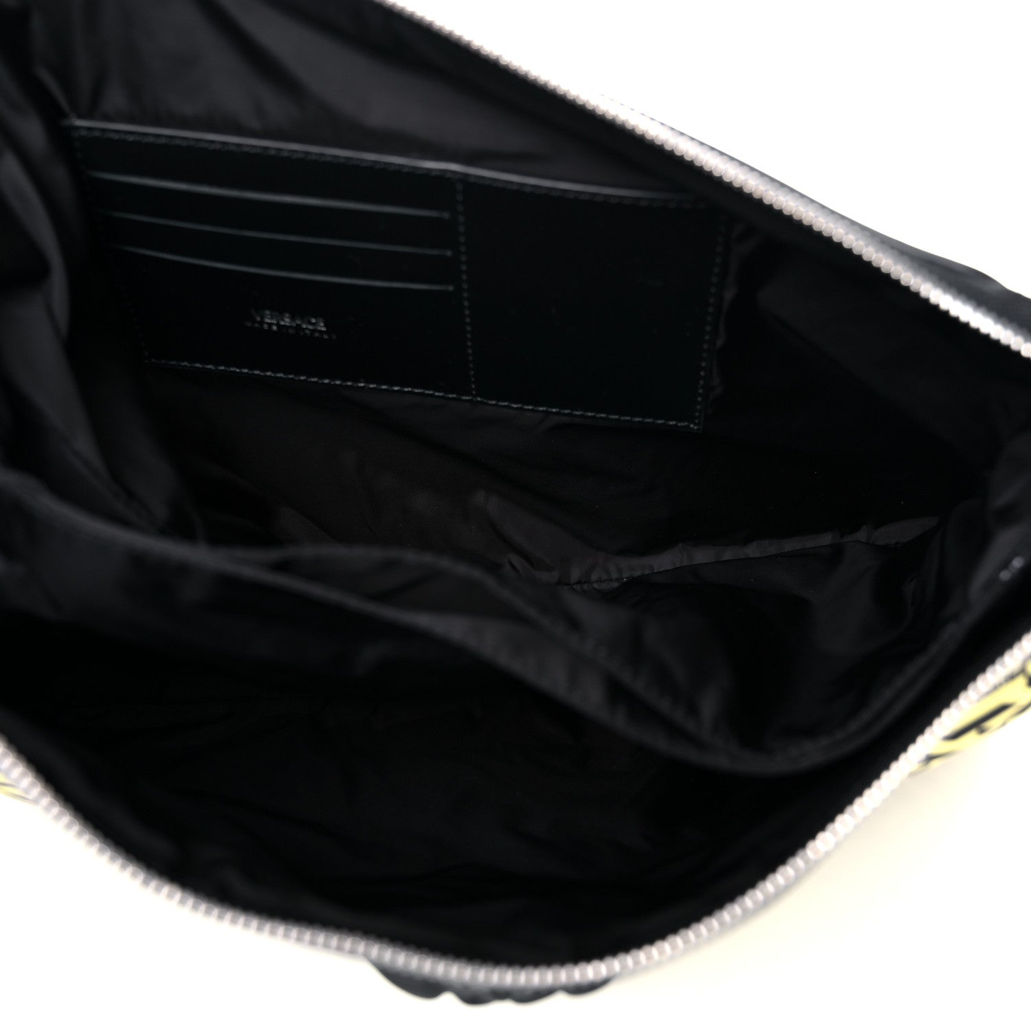 Versace Coated Canvas Calfskin La Greca Signature Shoulder Bag Multicolor 5 of 12