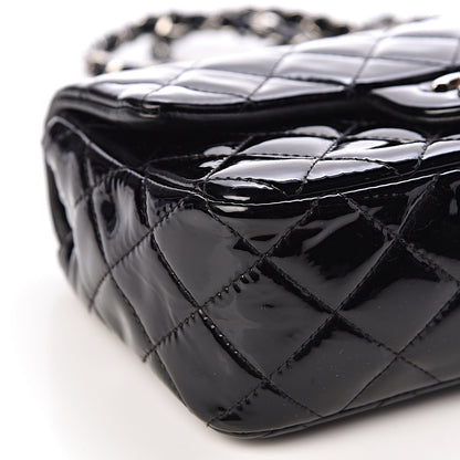 Chanel Patent Calfskin Quilted Mini Rectangular Flap Black 8 of 14