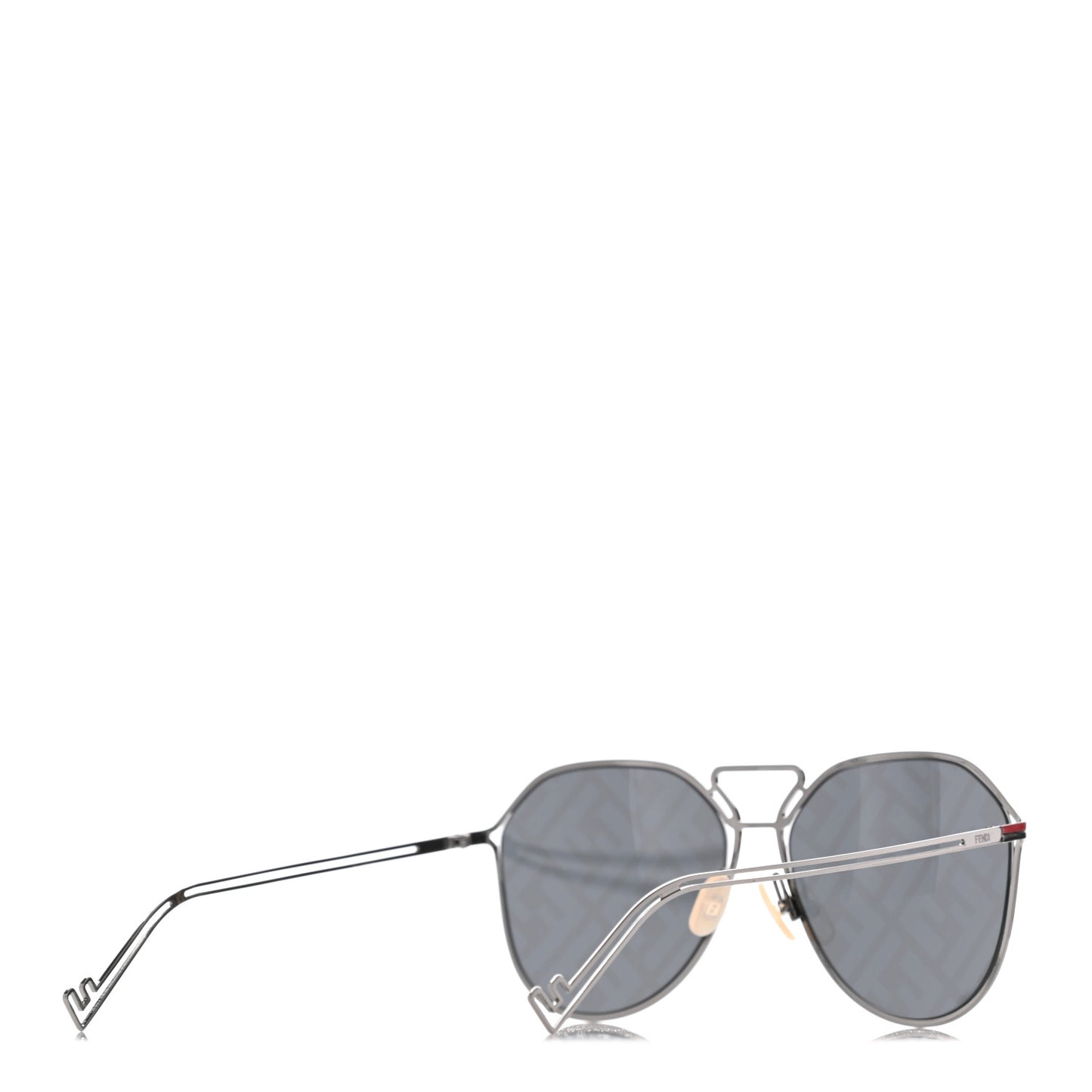 Metal Aviator Sunglasses FFM0071/S Silver Red