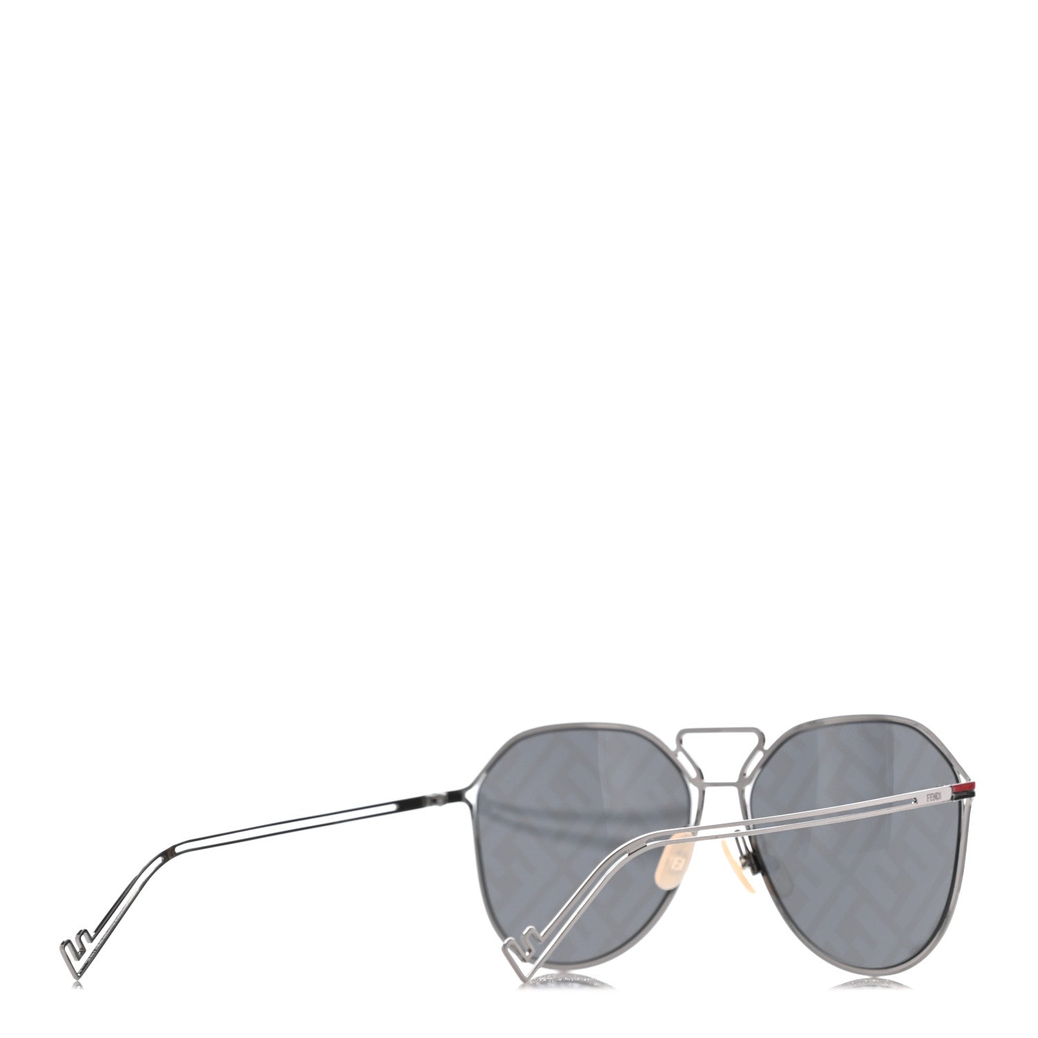 Fendi Metal Aviator Sunglasses FFM0071/S Silver Red 4 of 5