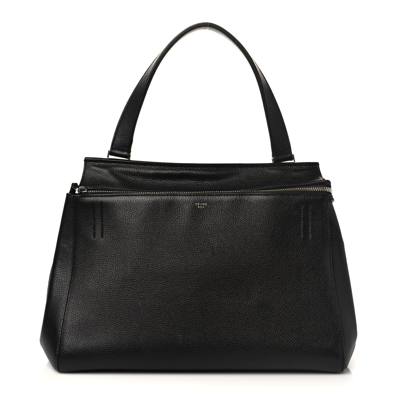 Celine Supple Calfskin Medium Edge Shoulder Bag Black 1 of 7