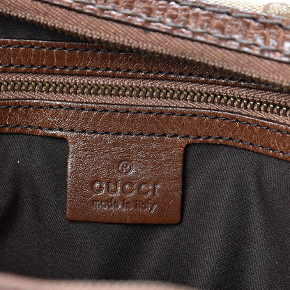 Gucci Monogram Medium Jockey Hobo Brown 5 of 11