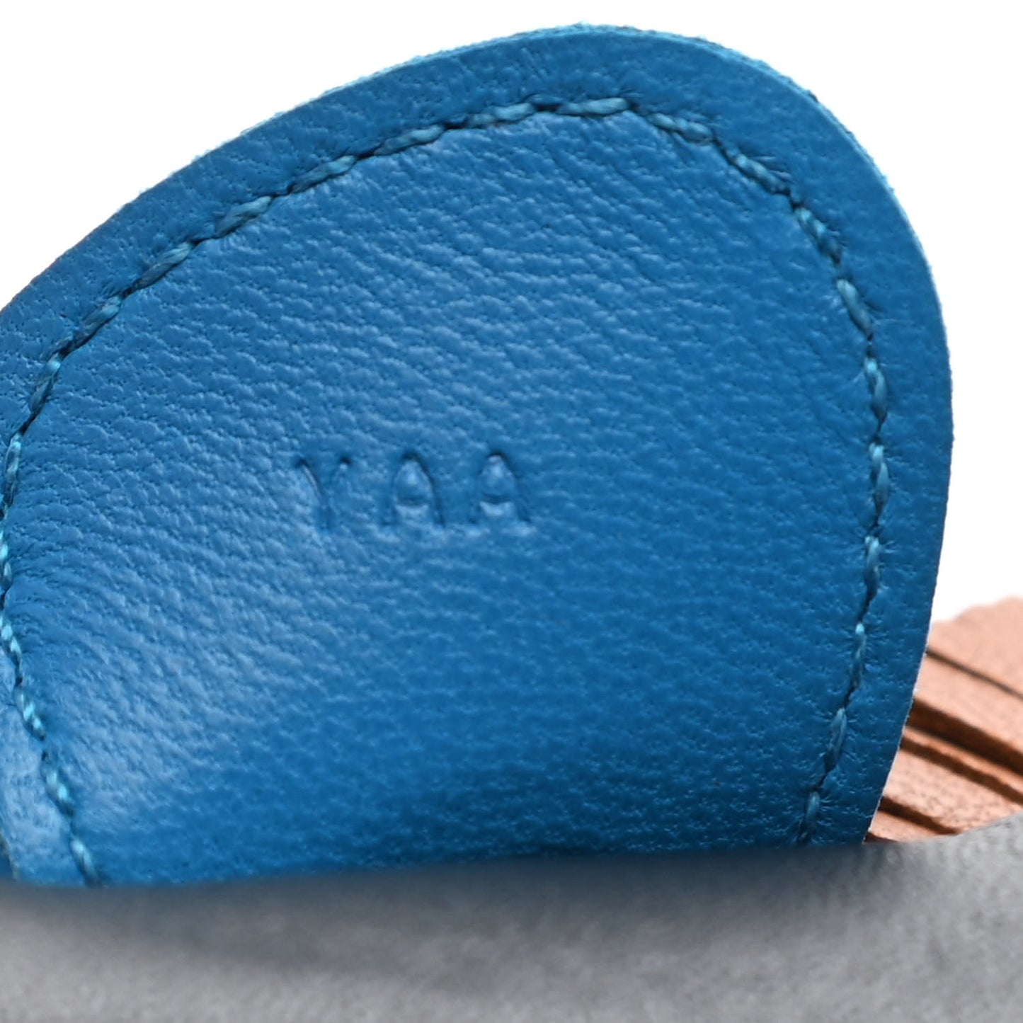 Milo Lambskin Grigri Rodeo Horse Bag Charm MM Black Gold Bleu Zanzibar