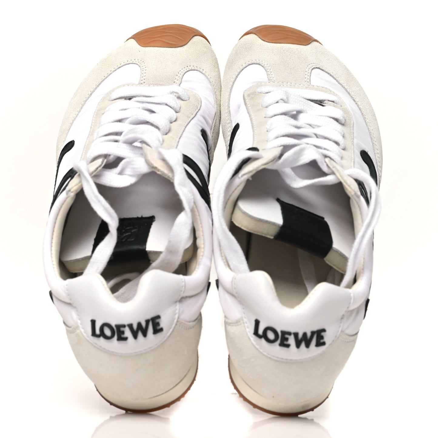 Nylon Suede Ballet Runners 2.0 Sneakers 37 White Black