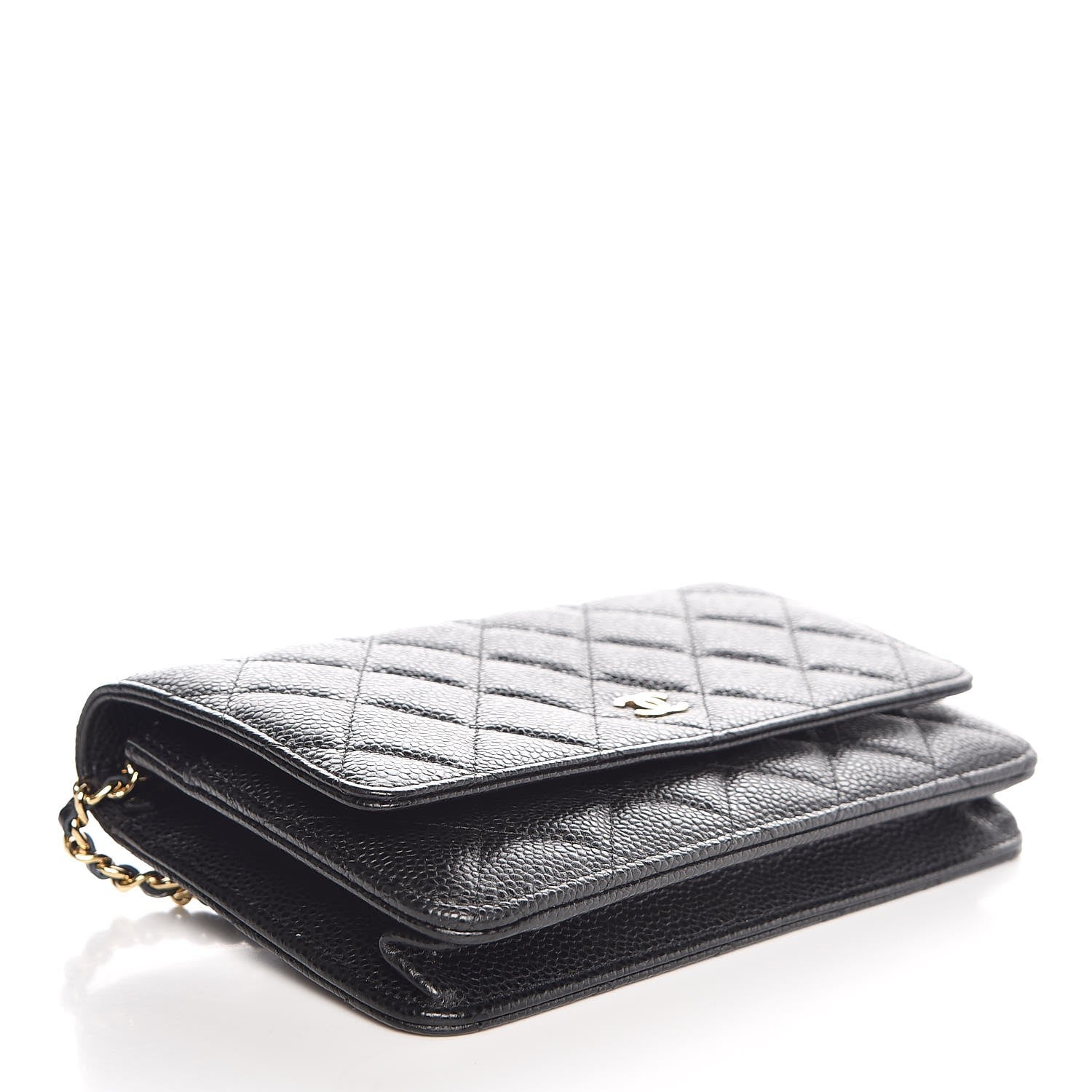 Chanel Caviar Quilted Wallet On Chain WOC Black 4 of 8