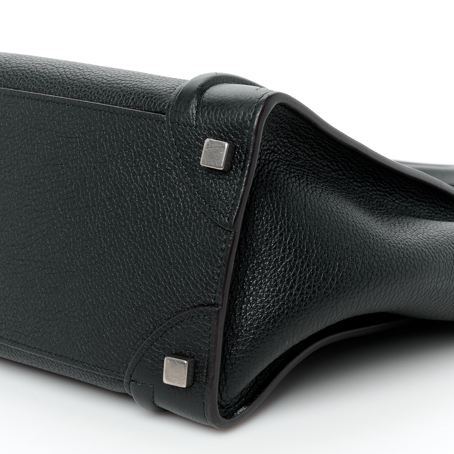 Celine Drummed Calfskin Micro Luggage Black 10 of 10