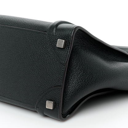 Celine Drummed Calfskin Micro Luggage Black 10 of 10