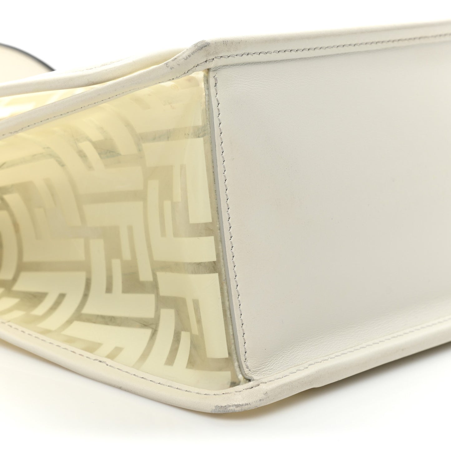 TPU FF Vitello Century F is Fendi Kan I Shoulder Bag White
