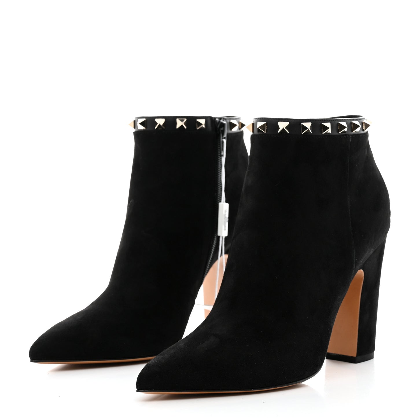 Suede Rockstud 100 Ankle Boots 40 Black