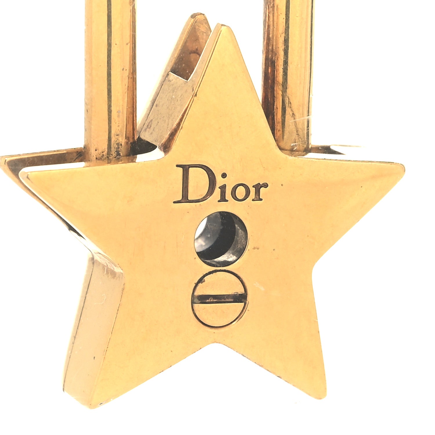Christian Dior Metal Lucky Star Choker Necklace Aged Gold 5 of 5