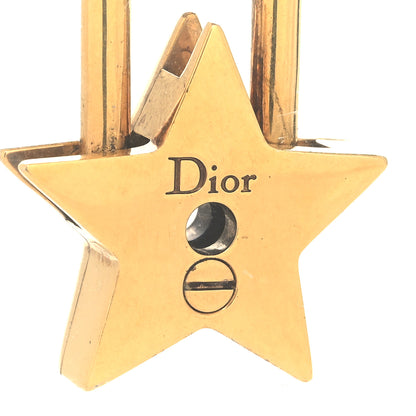 Christian Dior Metal Lucky Star Choker Necklace Aged Gold 5 of 5