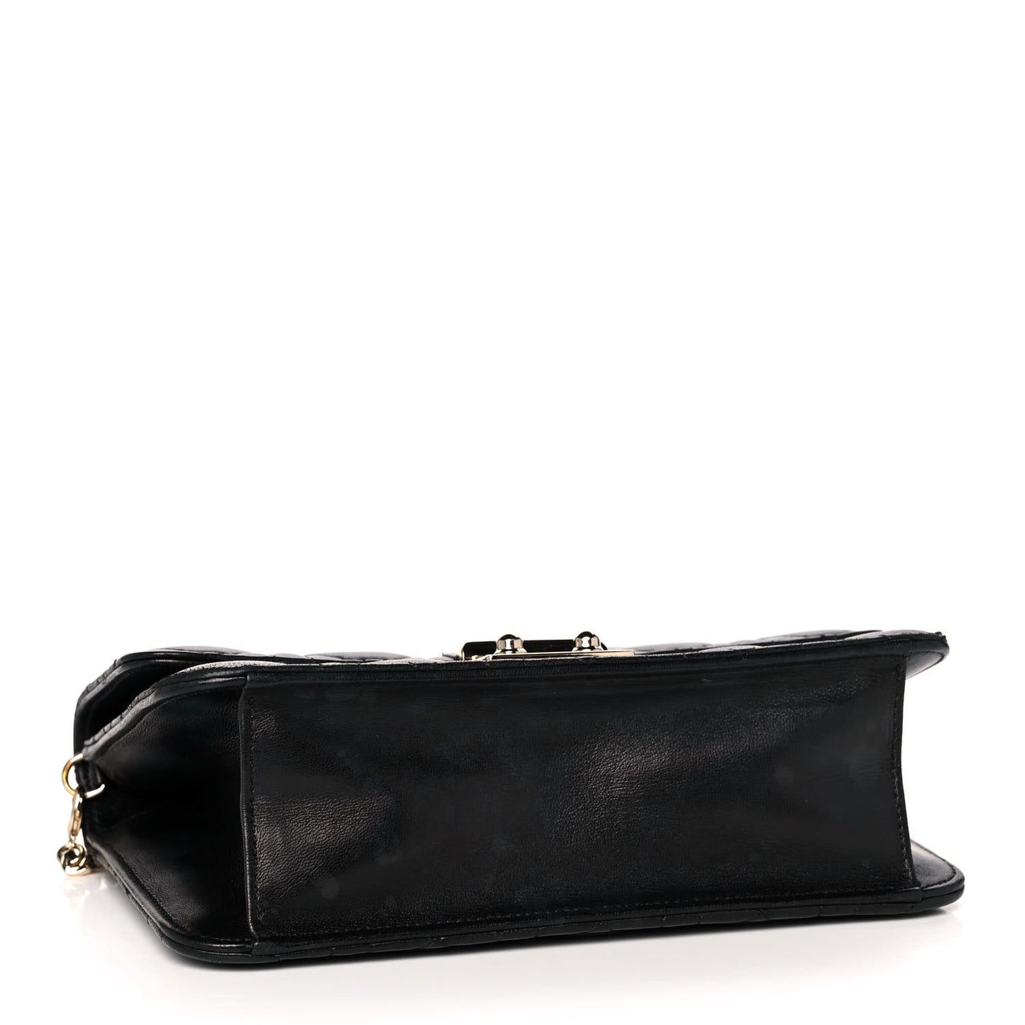 Lambskin Cannage Miss Dior Promenade Pouch Black