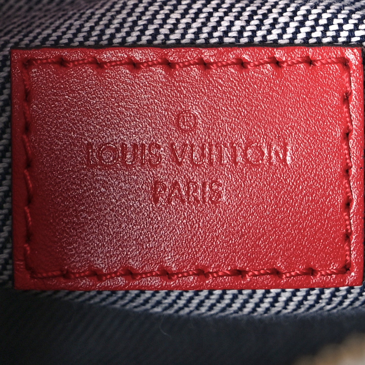 Denim Damier Monogram Patchwork Speedy Bandouliere 30 Blue Rouge