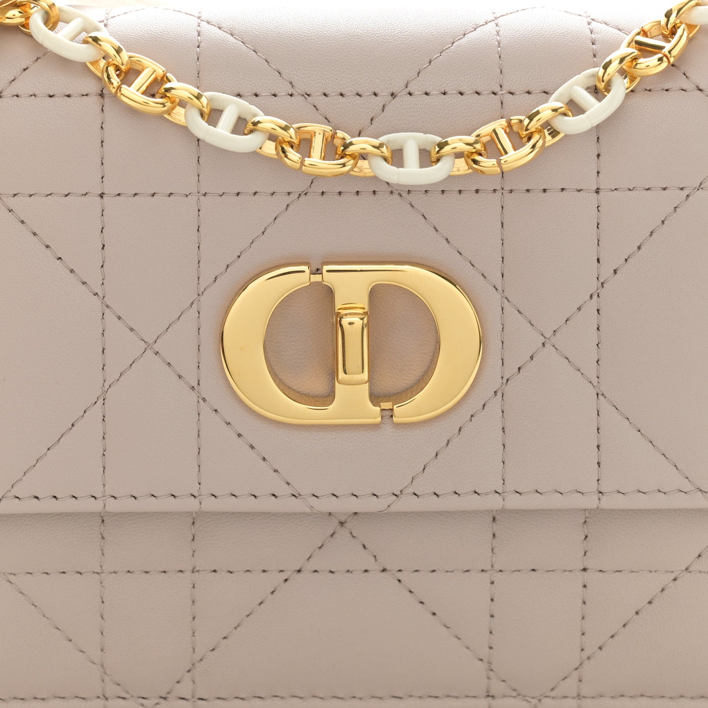 Lambskin Macrocannage Bi-Color Mini Miss Caro Bag Rose Quartz