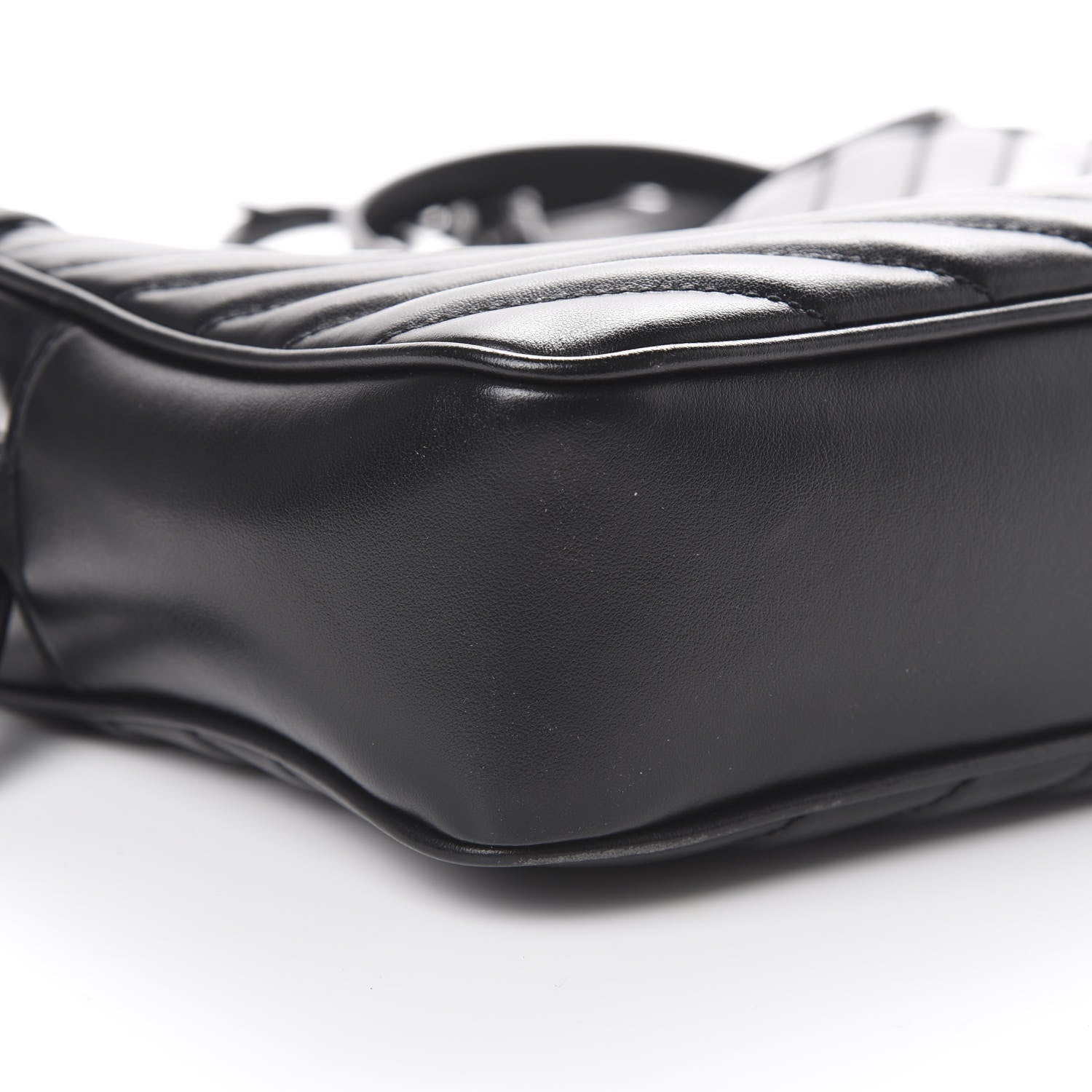 Saint Laurent Calfskin Matelasse Monogram Lou Camera Bag Black 8 of 9