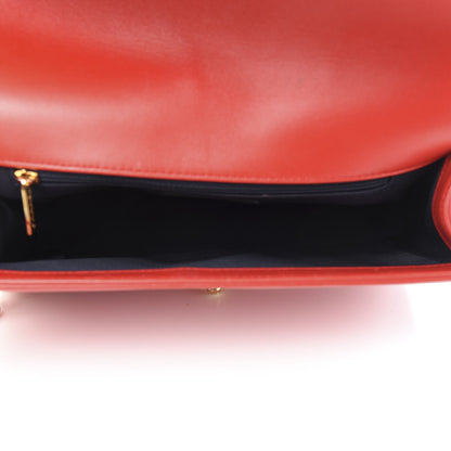 Chanel Lambskin Embossed New Medium Boy Cube Flap Red 5 of 21
