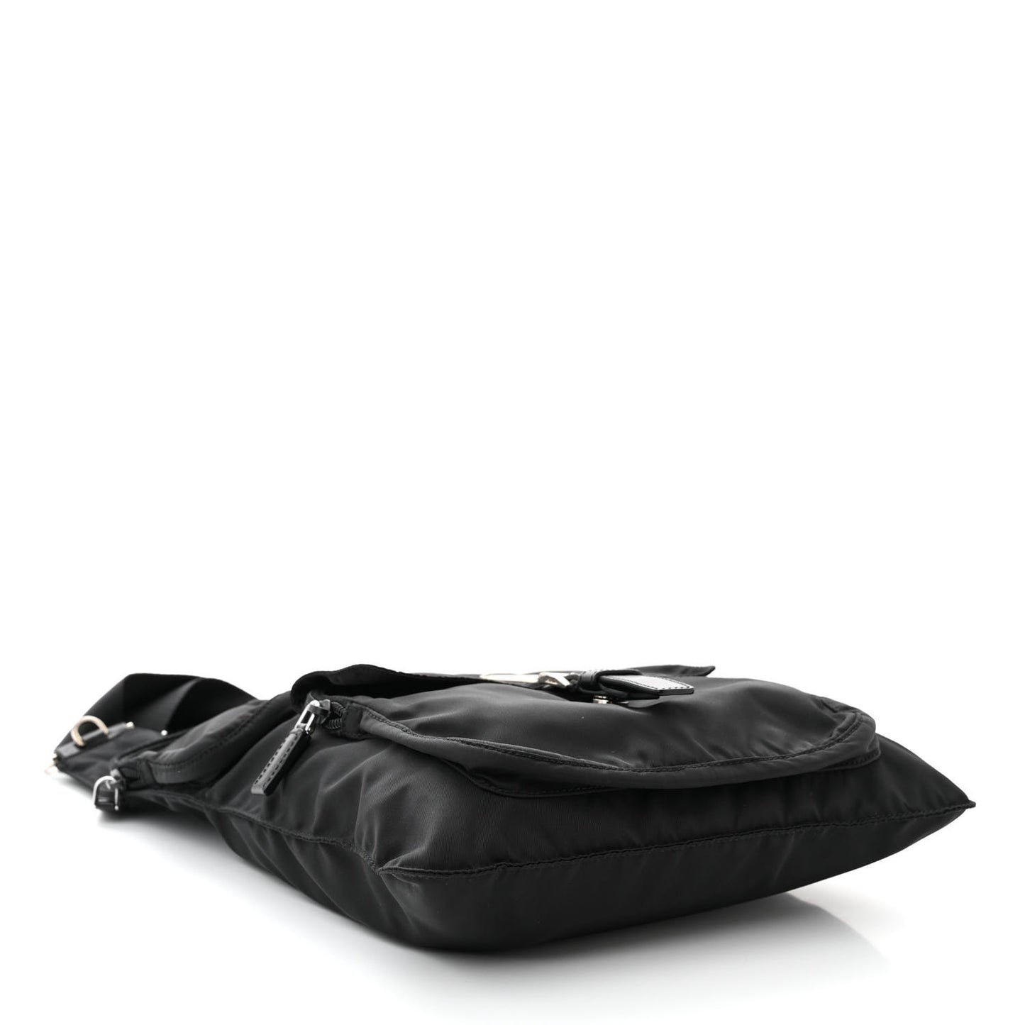 Nylon Vela Sling Messenger Bag Black