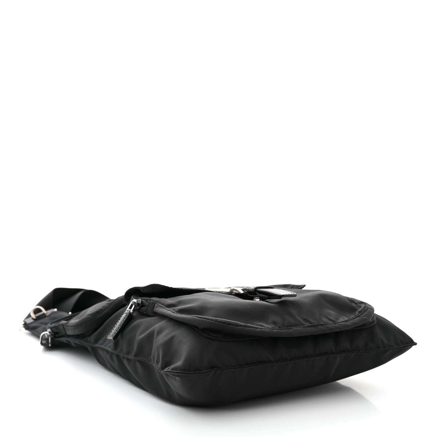 Prada Nylon Vela Sling Messenger Bag Black 4 of 10