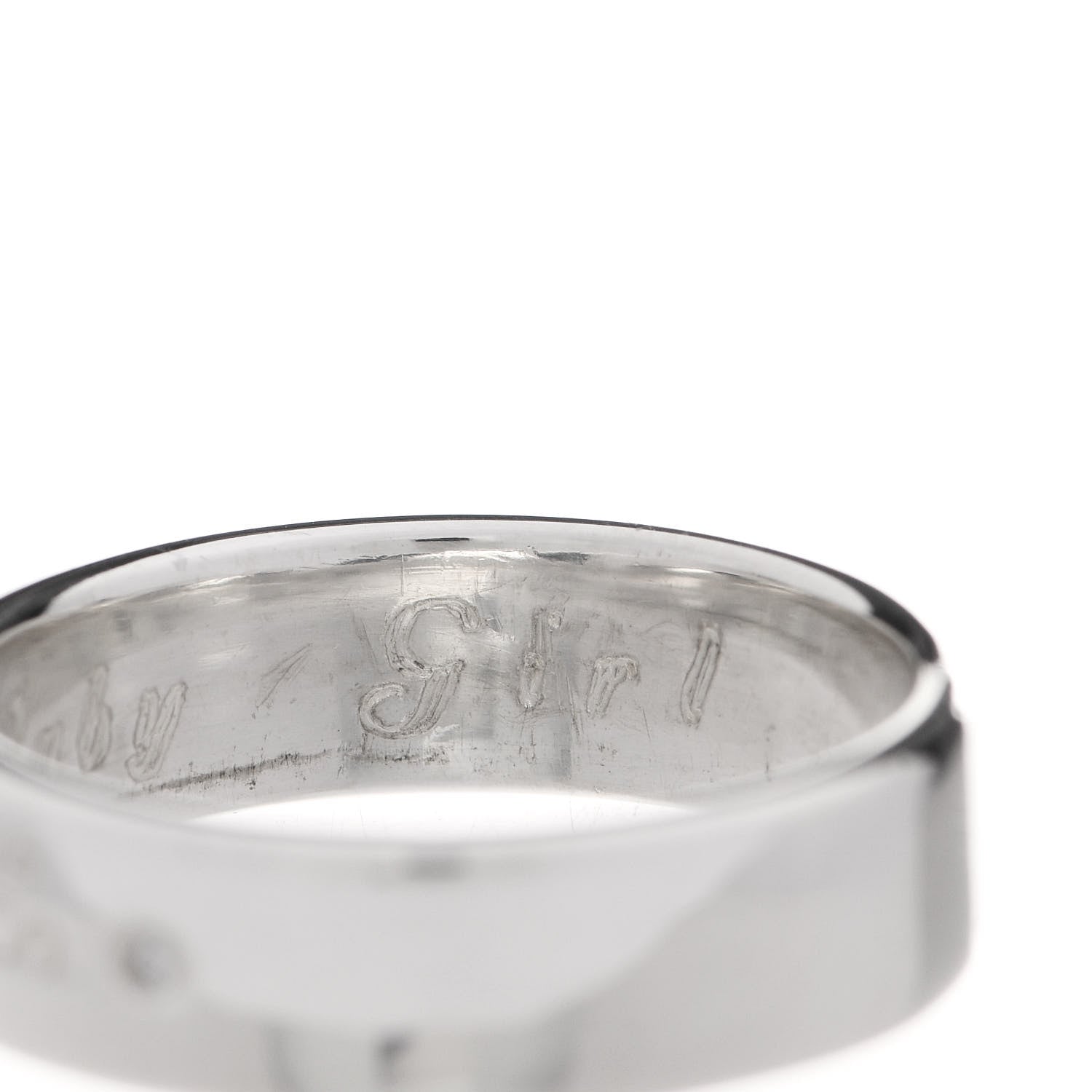 Tiffany Sterling Silver Diamond Return to Tiffany Narrow Ring 59 8.75 6 of 6