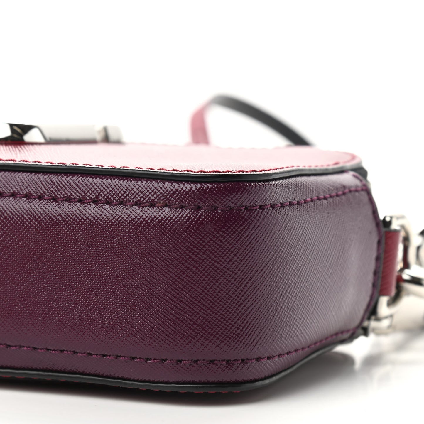 Saffiano Small Snapshot Camera Bag Red Multicolor