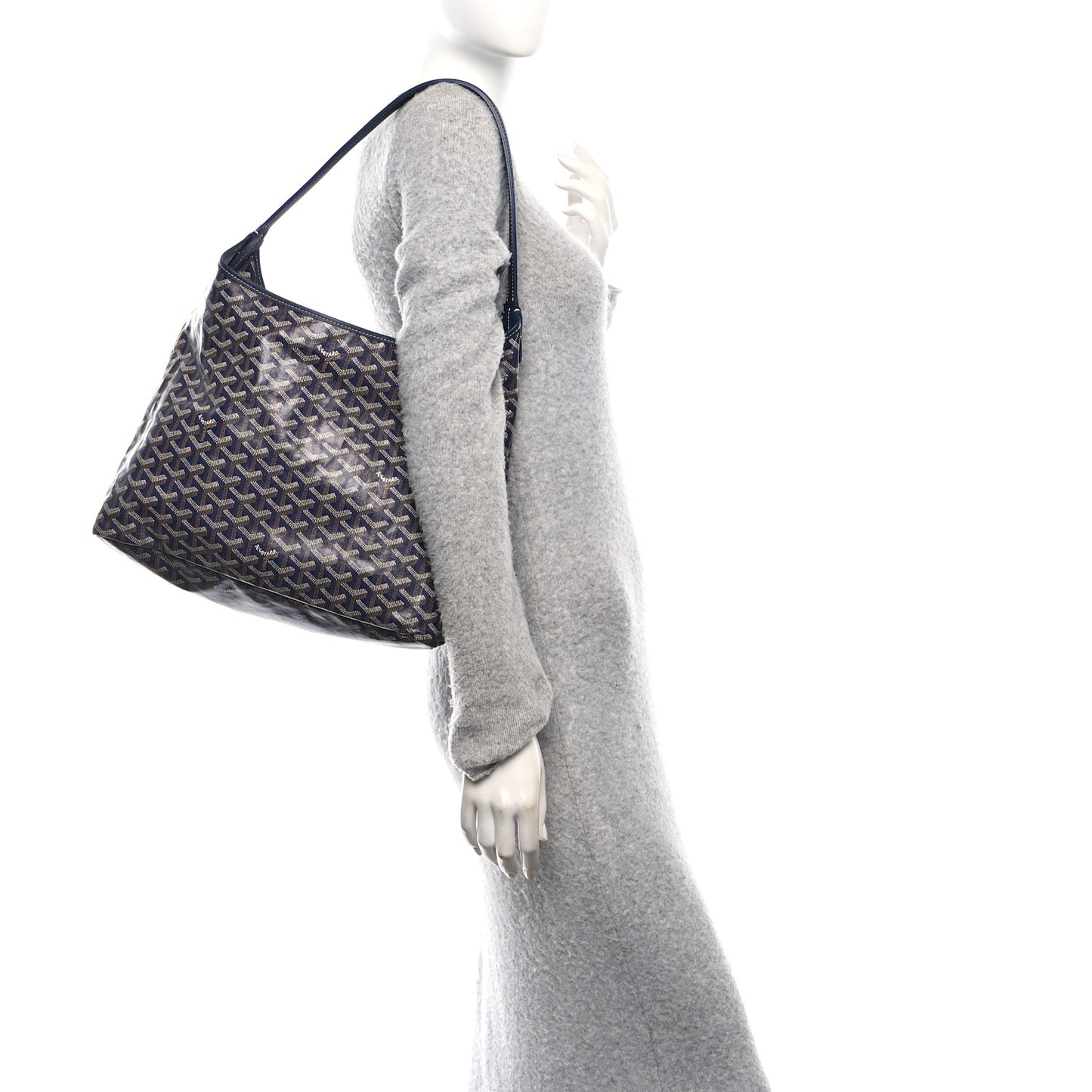 Goyardine Boheme Hobo Navy Blue
