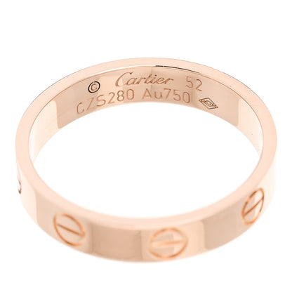 Cartier 18K Pink Gold 3.5mm LOVE Wedding Band Ring 52 6 4 of 4