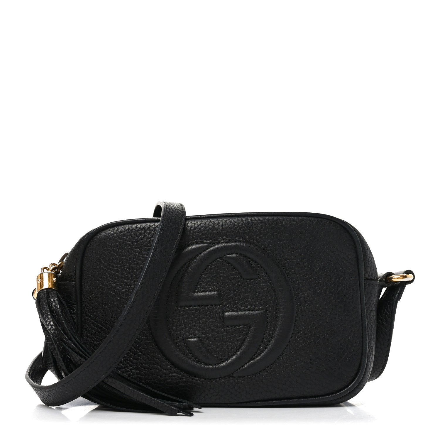 Gucci Pebbled Calfskin Mini Soho Disco Bag Black 1 of 11