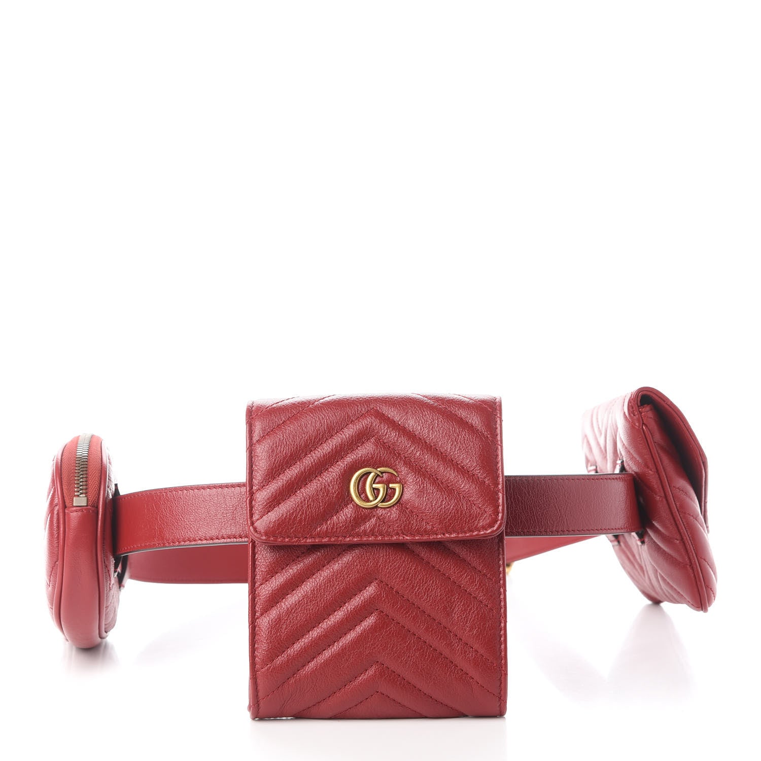 Gucci Azalea Calfskin Matelasse GG Marmont Multi Belt Bag 85 34 Romantic Cerise 6 of 20