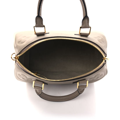 Louis Vuitton Empreinte Monogram Giant Speedy Bandouliere 25 Tourterelle 5 of 9