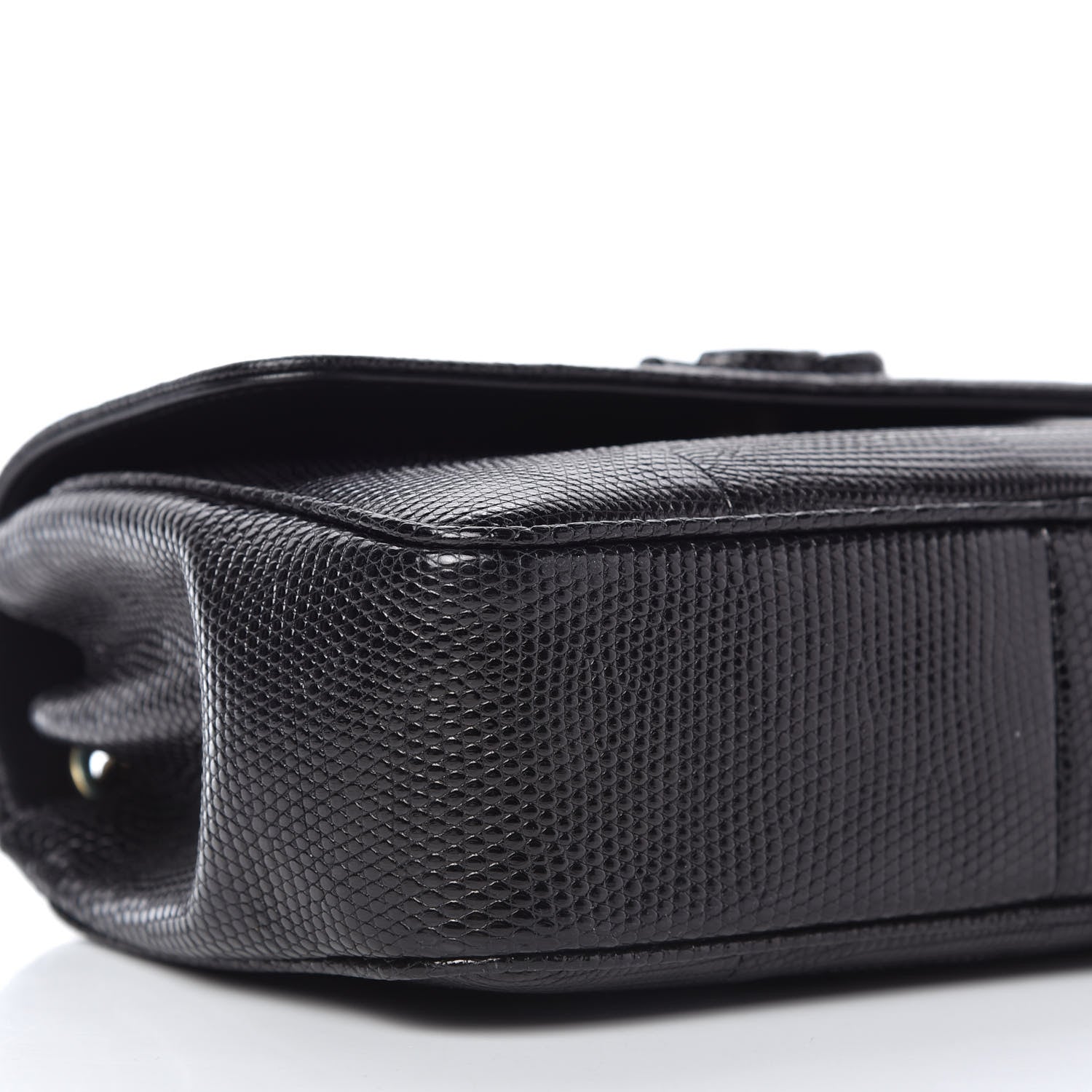 Chanel Lizard Coco Vintage Flap Black 7 of 11