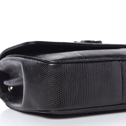 Chanel Lizard Coco Vintage Flap Black 7 of 11
