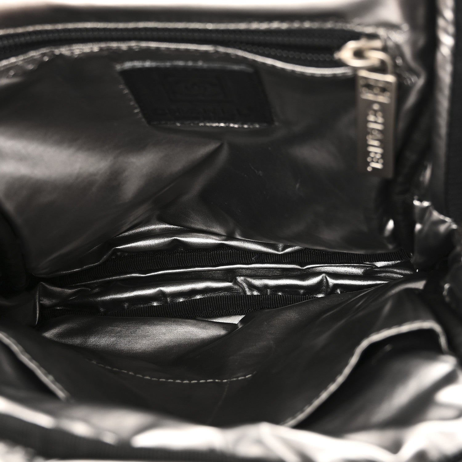 Chanel Lizard Printed Jersey CC Sport Crossbody Bag Black 5 of 10