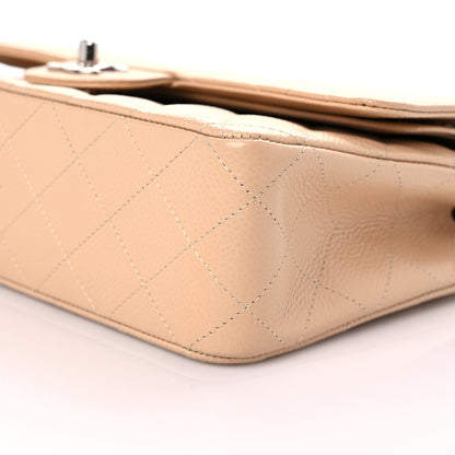 Chanel Caviar Quilted Medium Double Flap Beige 9 of 9